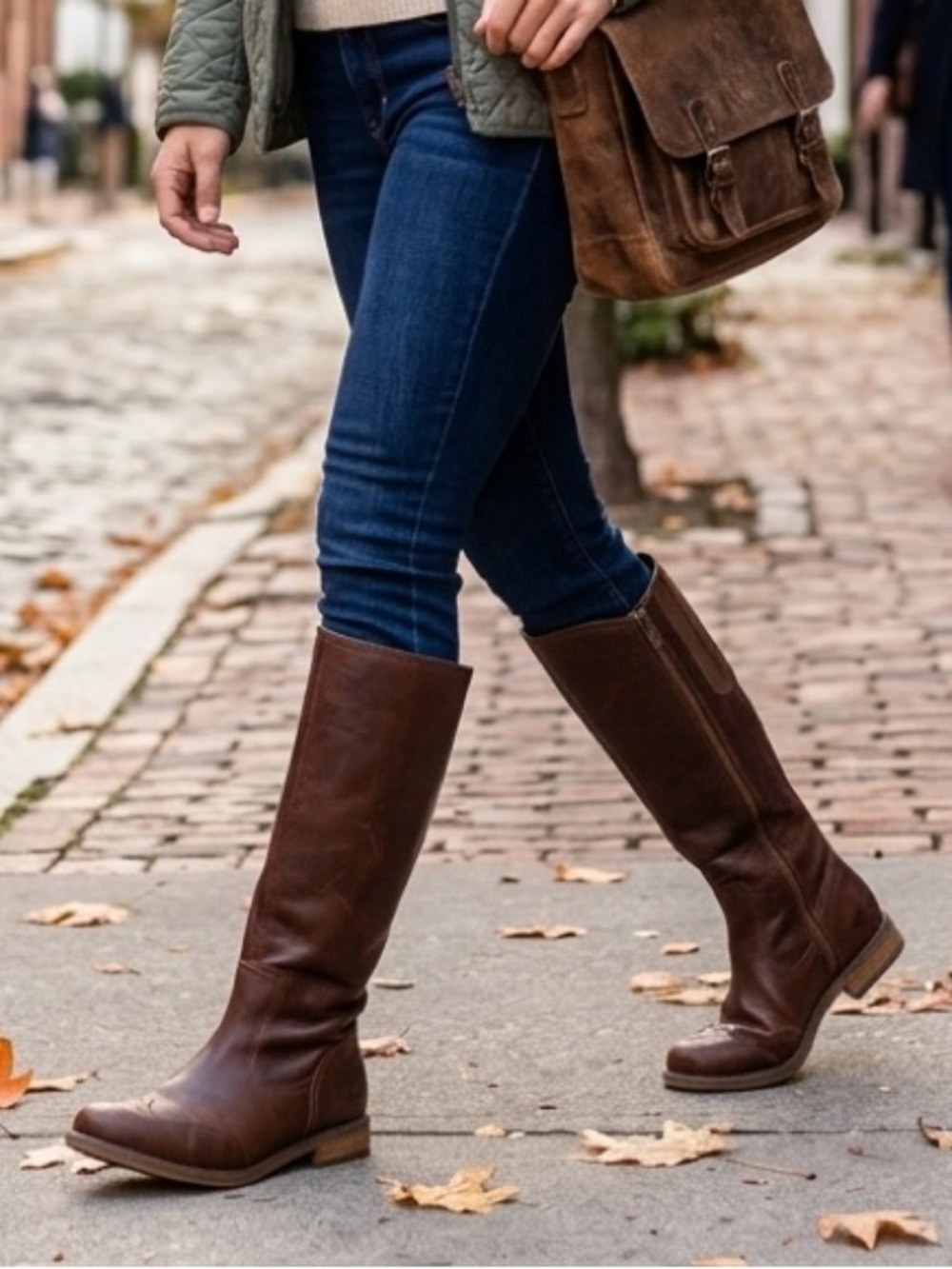 Timberland Earthkeepers Savin Hill Tall Leather Boots Brown Women's Size 8